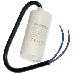 Kond. rozr. 2uF 450V NEPOWER kabel, bez śruby, Kondensator CBB60