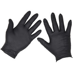 Sealey SSP60L Extra Thick Powder-Free Disposable Nitrile Gloves, Large Pk 100