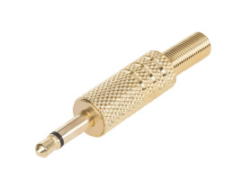 Wtyk JACK 3.5mm mono złocony
