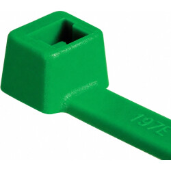 Cable tie, PA, (L x W) 150 x 3.5 mm, bundle-Ø 1.5 to 35 mm, green, -40 to 85 °C, 111-03014