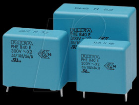 PHE840EA5150MA01R17 Radio interference suppression capacitor, X2, 15 nF, 300 V, RM 1