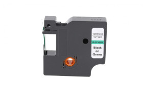 Taśma D1 45019 do drukarki DYMO 12mm 7m zielona taśma czarny nadruk