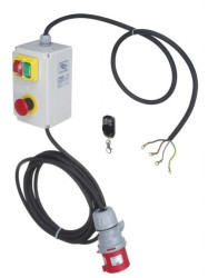 Trójfazowy wyłącznik max. 3~ 400V / 9A / 4kW sterowany pilotem bezprzewodowym, nastawa zabezpieczenia termicznego 4,2 – 6,7A
