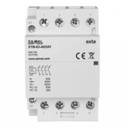 Stycznik modułowy instalacyjny 63A 4xZ 244V AC/DC typ: STM-63-40/24V EXT10000300