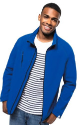 Kurtka typu softshell, K413, rodzaj Męski, L, Niebieski