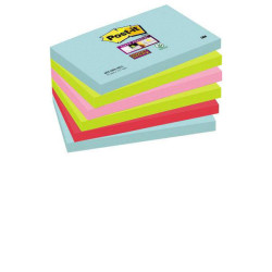 Post-it 6556SMI Sticky Notes 127x76mm Turquoise Neon Green Neon Pink Poppy