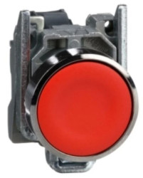 Przycisk sterowniczy 22mm czerwony 1NC z samopowrotem 1R XB4-BA42
