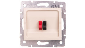 Logi Gniazdo Głośnikowe Pojedyncze Kremowy 021450003 25173