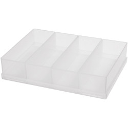 Raaco 136457 Assortment Case Insert 4 Compartments PP 220x160x47 mm