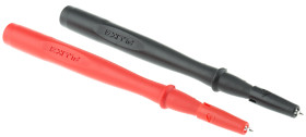 Próbnik, rozmiar: 2mm, 1 kV, 600 V, 10A, Czarny, czerwony, Stal nierdzewna