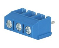 ETB3P508H10B Kostka zaciskowa do druku potrójna, raster 5.08 mm - wysokość 10mm - niebieska