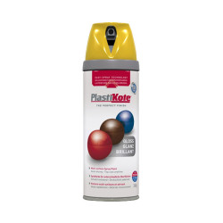PlastiKote 440.0021105.076 Colour Twist &amp; Spray Gloss Yellow RAL 1003 400ml