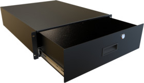 Interlock, steel, (W x H x D) 441 x 133 x 565 mm, 3 U, black, RDRW1900522BK1