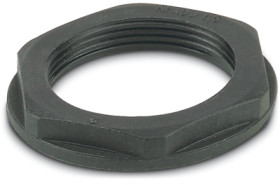 Counter nut, PG21, 36 mm, black, 1424563