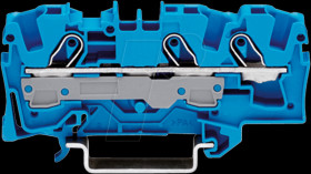 2006-1304 3-conductor feed-through terminal, 41 A 0.5 - 6.0 mm² blue
