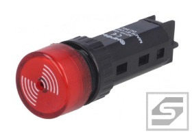 Syrenka AD16-16M/230V AC;80dB;20mA; 16mm;z generatorem;56.7;IP40;ONPOW