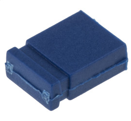 Miniaturowe gniazdo izolowane, Żeński, Prosty, Niebieski, typ: Zamknięta góra, 2-pinowe raster: 2.54mm, Cyna na niklu