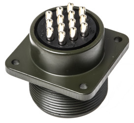 Złącze 14-pinowe Żeński Amphenol Industrial Żeński Montaż w puszce MIL-DTL-5015 rozmiar 20