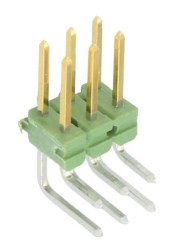 Złącze szpilkowe 6-pinowe AMPMODU MOD II raster: 2.54 mm Kąt prosty 2-rzędowe TE Connectivity Otwór przelotowy750 V Bez