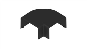 Łącznik Kątowy Do Kanału Parapetowego Pk Czarny 90X55 Kopos