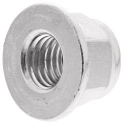 Przeciwnakrętka M12 Wkładka nylonowa z kołnierzem Stalowe, ocynkowana