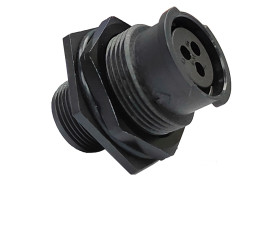 Złącze wielostykowe przemysłowe 8-pinowe M12 Montaż tylny Gniazdo Amphenol Industrial