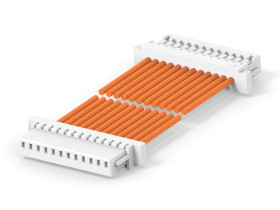 Kabel przewód-płytka, 30 V, raster: 2.5mm, 300mm, Pomarańczowy