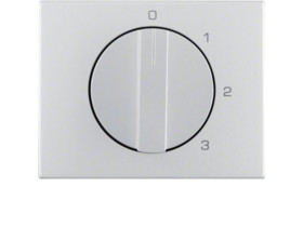 BERKER K.5 Płytka czołowa z pokrętłem do Wyłącznika 3-pozycyjnego z pozycją zerową alu 1087710300 HAGER