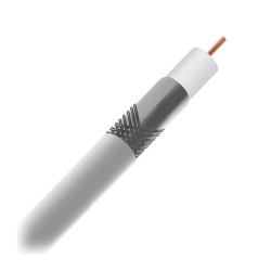 Przewód konc. 75Ω RG6 1.02CU żel UV biały żelowany MAXCABLEzewn.