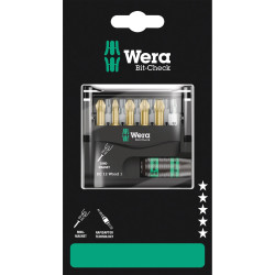 Wera 05136390001 Bit-Check 12 Wood 1 SB 12 pieces