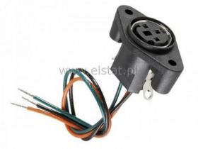 Gniazdo Mini-Din 8pin do obudowy z przewodami