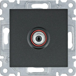 Lumina Gniazdo pojedyncze SAT dla instalacji indywidualnych czarne WL3233