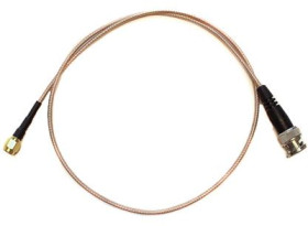 Coaxial cable, BNC plug (straight) to SMA plug (straight), 50 Ω, RG-316, 0.914 m, BU-4150028036