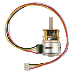 Miniaturowy silnik krokowy z przekładnią 100:1, 12V, 0.6kg.cm