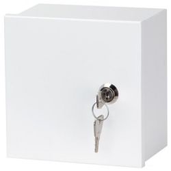 Obudowa metalowa do instalacji CATV 150x150x80mm biała natynkowa