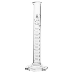 LabGlass Cylinder Hexagonal Base with Spout 10ml Class &#x27;A&#x27; Pack of 2