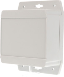 ABS enclosure, (L x W x H) 105 x 105 x 62 mm, light gray (RAL 7035), IP66, 1555LF42GY