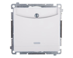 Simon 54 Łącznik hotelowy podwójny biały DWH2.01/11