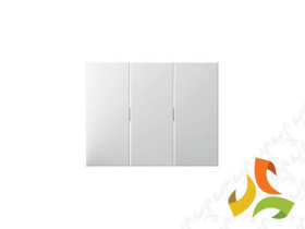 BERKER K.1 Klawisz 3 potrójny do wyłącznika 3-klawiszowego biały połysk 14657009 HAGER