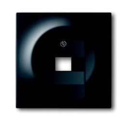 Płytka czołowa, RJ45, Czarny