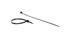 Opaska Kablowa 140X3,5 Czarna Uv 2-Lock Zęby Stalowe Bmtn1435 /100Szt./