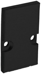 Barthelme 62399110_9005 Zestaw zaślepek aluminium (D x S x W) 3 x 18.4 x 30 mm 2 szt.