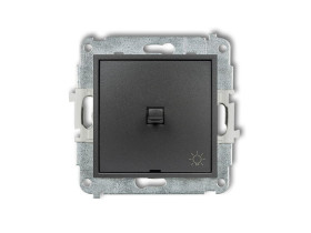 MINI Wyłącznik zwierny przycisk "światło" w stylu amerykańskim grafitowy 11MWPUS-5 KARLIK