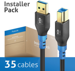 FI-U300-015-PCK USB 5 Gb/s cable, A plug to B plug, 1.5 m, pack of 35