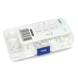 Zestaw złącz justPi JST XH2.54 2/3/4/5 pin (męskie+żeńskie) i pinów żeńskich do obudowy gniazda - 230szt.