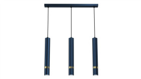 Lampa Wisząca Joker Navy Blue/Gold 3Xgu10 Mlp7726 Milagro