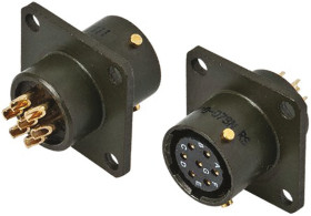 Złącze 7-pinowe Żeński Amphenol Limited Żeński Montaż w puszce MIL-DTL-26482 rozmiar 10