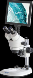 OZL 464T241 Stereo microscope, 0,7x/4x, trinocular, zoom, with tablet camera