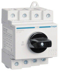 Hager SB432PV Wyłącznik Hager SB432PV DC 4-pinowy 1000V 32A Wyłącznik 4 styki 32 A 1000 V 1 szt.