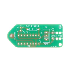 Miniaturowy wykrywacz przewodów sieciowych - PCB do projektu AVT 1429